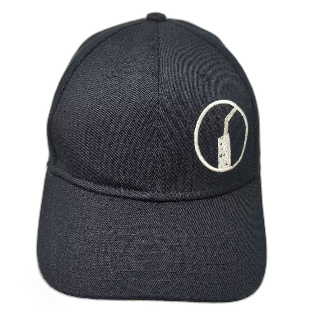 Otto Baseball Cap Black White Size M Fitted Otto Flex Saxophone Embroidered Hat
